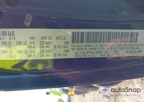 2017 Jeep Patriot High Altitude 4X4 from USA, damaged, VIN 1C4NJRFB0HD109675